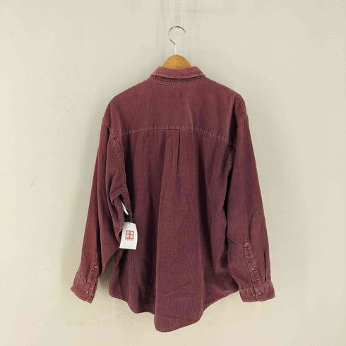 ランズエンド LANDS END 90s USA製 コーデュロイ ボタンダウンシャツ メンズ import:XL